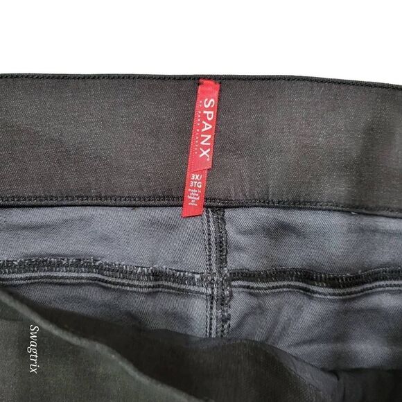 Spanx Jeggings Skinny Leg Pants Women's‎ Plus Size 3X Stretch Distressed Raw Hem - Picture 3 of 7